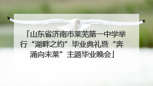 山东省济南市莱芜第一中学举行“湖畔之约”毕业典礼暨“奔涌向未莱”主题毕业晚会