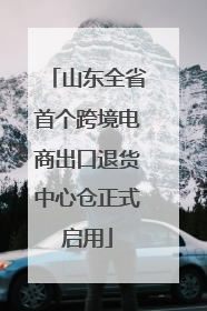 山东全省首个跨境电商出口退货中心仓正式启用