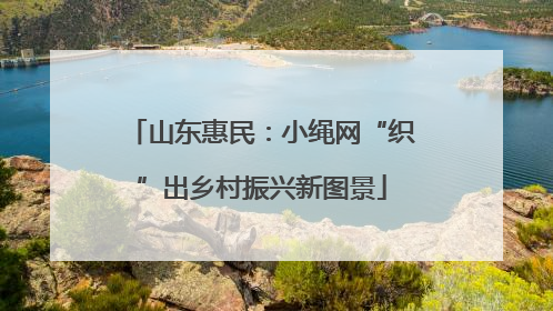 山东惠民：小绳网“织”出乡村振兴新图景