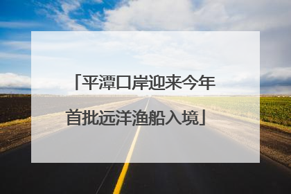 平潭口岸迎来今年首批远洋渔船入境