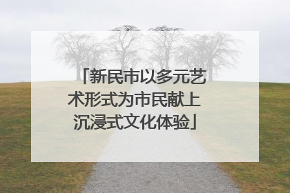 新民市以多元艺术形式为市民献上沉浸式文化体验