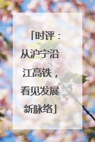 时评：从沪宁沿江高铁，看见发展新脉络