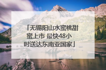 无锡阳山水蜜桃甜蜜上市 最快48小时送达东南亚国家