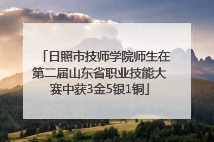 日照市技师学院师生在第二届山东省职业技能大赛中获3金5银1铜