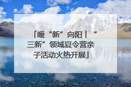 暖“新”向阳丨“三新”领域夏令营亲子活动火热开展