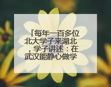 每年一百多位北大学子来湖北，学子讲述：在武汉能静心做学术，买房压力小，创业成本低