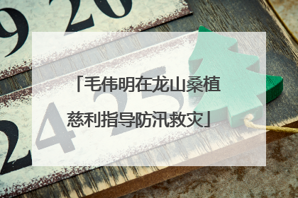毛伟明在龙山桑植慈利指导防汛救灾