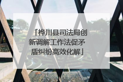 桦川县司法局创新调解工作法促矛盾纠纷高效化解