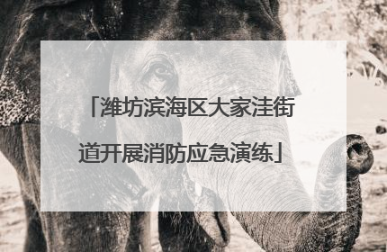 潍坊滨海区大家洼街道开展消防应急演练