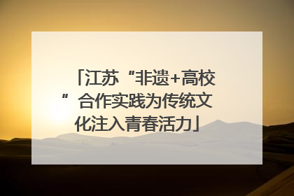 江苏“非遗+高校”合作实践为传统文化注入青春活力