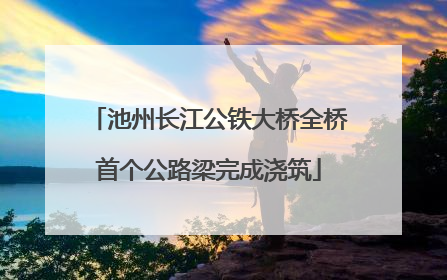 池州长江公铁大桥全桥首个公路梁完成浇筑