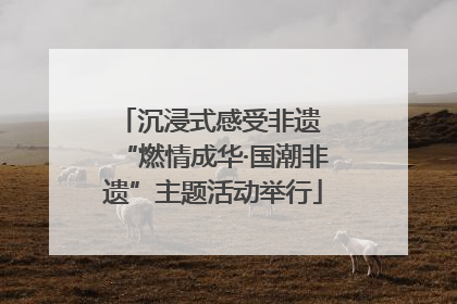 沉浸式感受非遗 “燃情成华·国潮非遗”主题活动举行