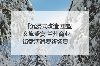 沉浸式改造 重塑文旅盛宴 兰州商业街盘活消费新场景
