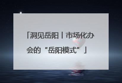 洞见岳阳丨市场化办会的“岳阳模式”