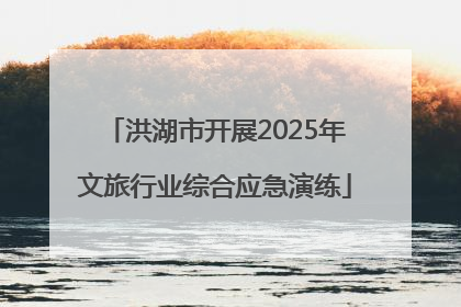 洪湖市开展2025年文旅行业综合应急演练