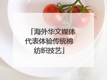 海外华文媒体代表体验传统棉纺织技艺