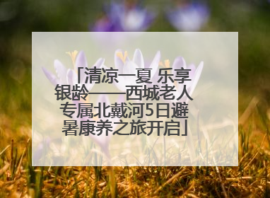 清凉一夏 乐享银龄——西城老人专属北戴河5日避暑康养之旅开启