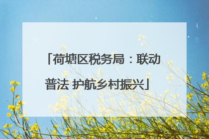 荷塘区税务局：联动普法 护航乡村振兴