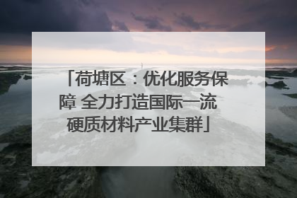 荷塘区：优化服务保障 全力打造国际一流硬质材料产业集群