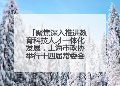 聚焦深入推进教育科技人才一体化发展，上海市政协举行十四届常委会第十八次会议，胡文容出席并讲话