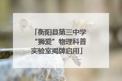 衡阳县第三中学“狮爱”物理科普实验室揭牌启用