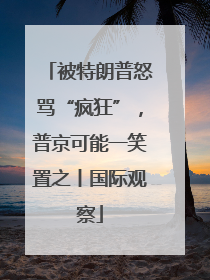 被特朗普怒骂“疯狂”，普京可能一笑置之丨国际观察