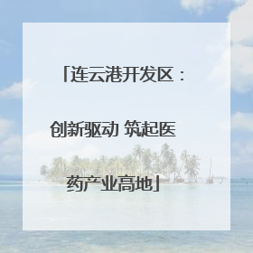 连云港开发区：创新驱动 筑起医药产业高地