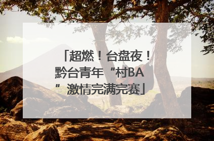 超燃！台盘夜！黔台青年“村BA”激情完满完赛