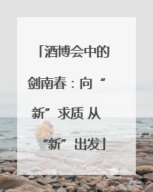 酒博会中的剑南春：向“新”求质 从“新”出发