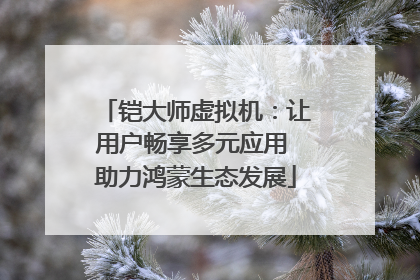 铠大师虚拟机：让用户畅享多元应用 助力鸿蒙生态发展