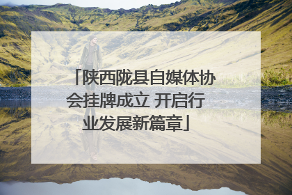 陕西陇县自媒体协会挂牌成立 开启行业发展新篇章
