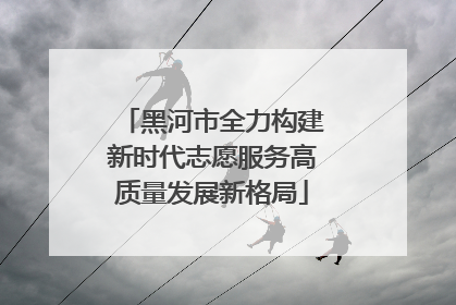 黑河市全力构建新时代志愿服务高质量发展新格局