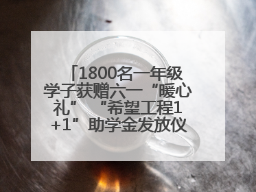 1800名一年级学子获赠六一“暖心礼” “希望工程1+1”助学金发放仪式在川举行