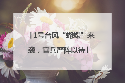 1号台风“蝴蝶”来袭，官兵严阵以待