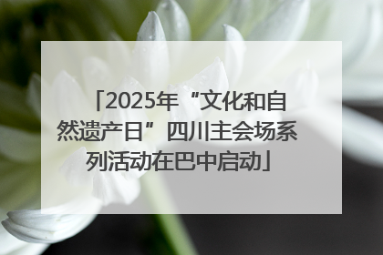 2025年“文化和自然遗产日”四川主会场系列活动在巴中启动