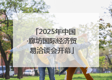 2025年中国·廊坊国际经济贸易洽谈会开幕