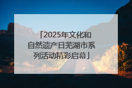 2025年文化和自然遗产日芜湖市系列活动精彩启幕