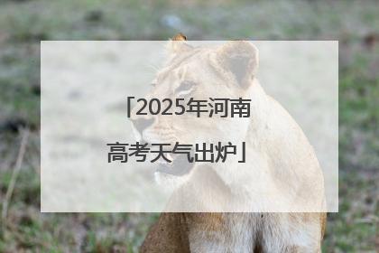 2025年河南高考天气出炉