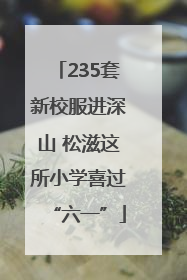 235套新校服进深山 松滋这所小学喜过“六一”